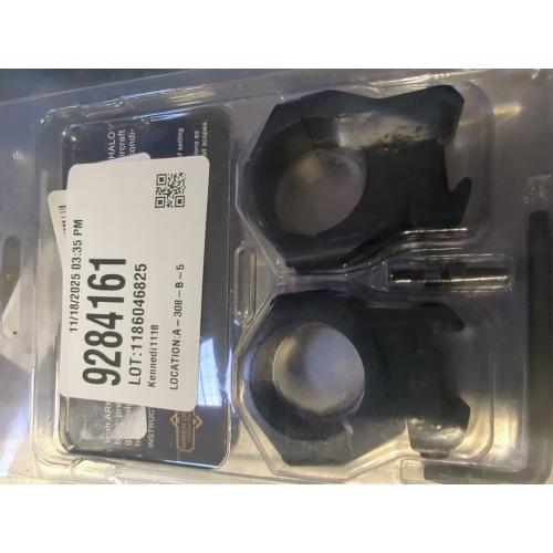 Black Pair of Arken Optics Halo Scope Rings Precision Picatinny Riflescope Mounts