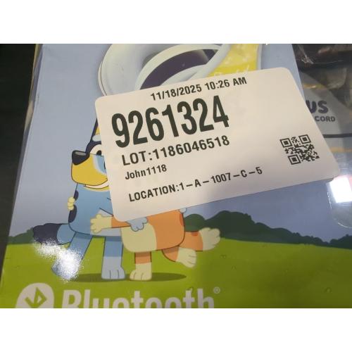 Color Blue eKids Bluey Bluetooth Wireless Headphones - Blue