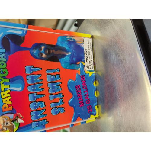 PARTY GOAT Instant Slime Powder. 25 Gallon Bulk Blue Slime Mix for Water Guns or Blasters. Make a Pool, Big Buckets or Bath Tub