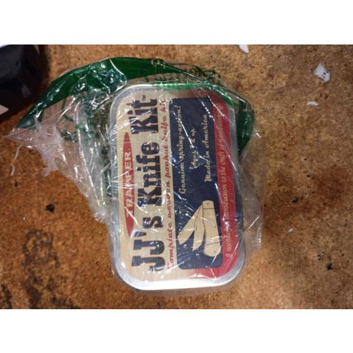 JJ’s Knife Kit Original Wooden Pocket Knife Making Kit | Perfect Beginner Knife Making Kit To Teach Knife Safety | Canoe Style Toy Knife | Ages Seven And Up | Made In The USA