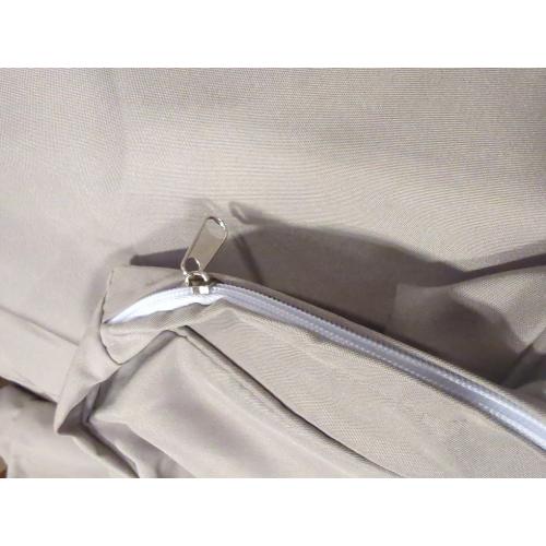 14Pieces Patio Cushion Covers Replacement Outdoor Couch Cushions Covers Splashproof Sofa Slipcovers Set with Zippers,Patio Furniture Protector Cover Only(Light Gray,25.6×25.6×3.94inches)