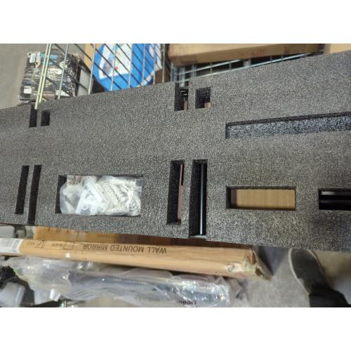 2pcs Floating Shelf Bracket Heavy Duty,Decorative Floating Shelf Hardware Hidden Black Metal Fireplace Mantel Brackets Without Jig (34X6X1.0 Without Tools)