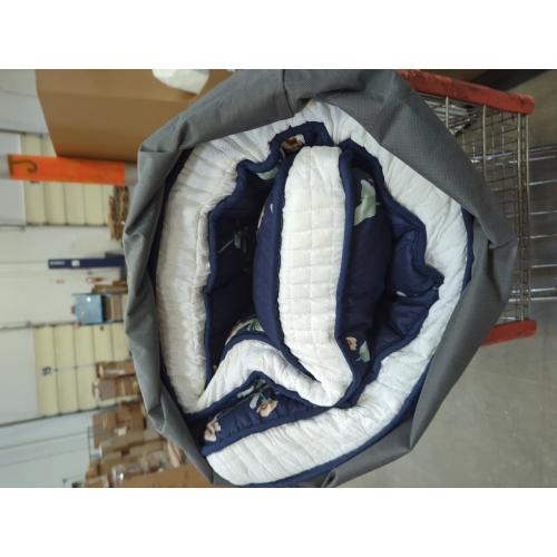 Blue Dr.Futon Japanese Floor Futon Mattress Extra Thick Folding Roll Up Bed Topper Mat for Guest,Lounger and Tavel