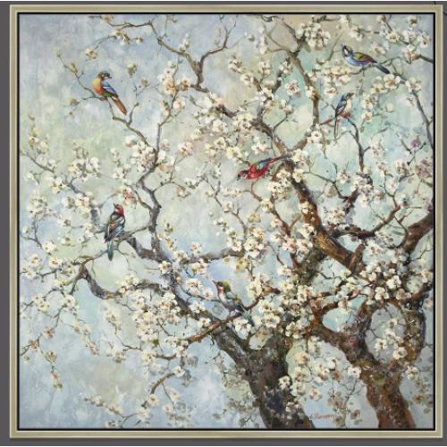 Perigold Barrington Fine Art Champaign Colored Frame