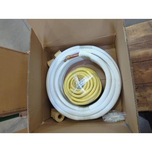 33 Ft Mini Split Line Set,Air Conditioning Copper Tubing Pipe Extension,1/4 & 3/8 3/8 PE Thickened for AC and Heating Equipment Insulated with Nuts. (1/4 3/8)