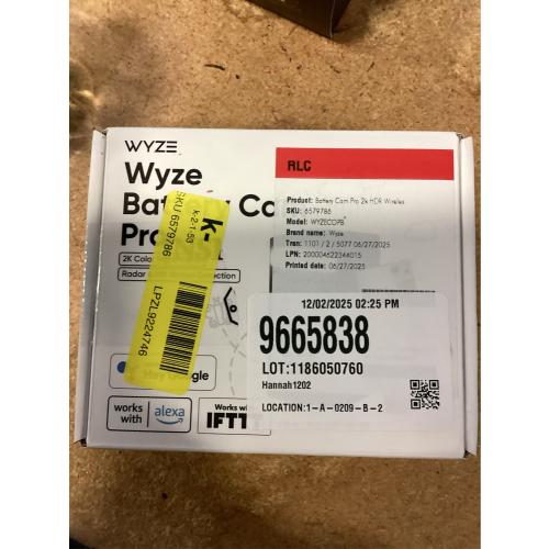 Wyze Battery Powered Indoor and Outdoor Smart-Enabled Security Camera