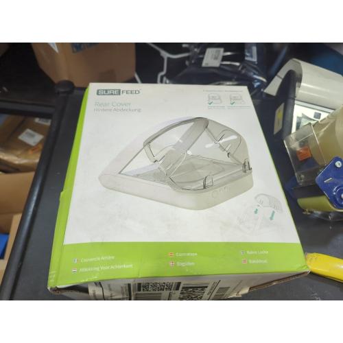 Cover only Sure Petcare - SureFeed Feeder Rear Cover - Only Needed to Help Ensure Persistent Pets Can't Access Food from The Rear of The Microchip Pet Feeder While The lid is Open.