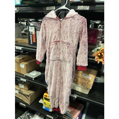 S (6 -7 years) The Big Softy Christmas Onesies Adult & Kid, Red Teddy Fleece Matching Christmas Onesie for Family, Onesie Pajamas Women, Men