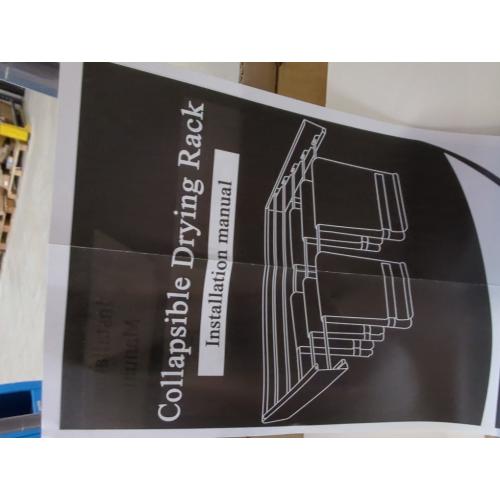 Wall Mounted Clothes Drying Rack Folding Indoor, Foldable Laundry Drying Rack Collapsible,Invisible, Space Saving, Retractable Towel Drying Rack, with Wall Template(6 Drying Rods, White 40)