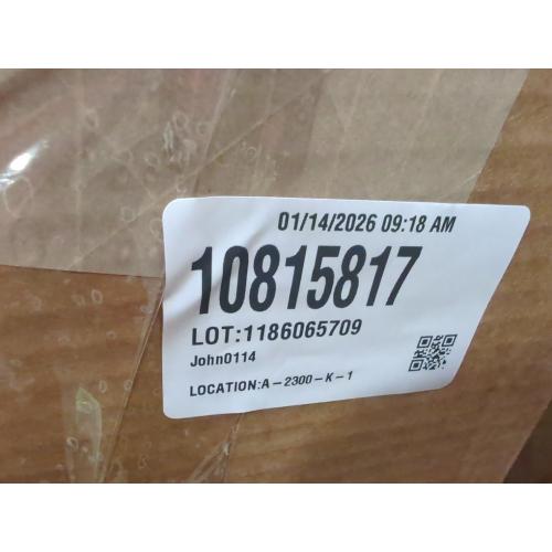 Builders Edge Size 14.5 in. x 39 in. Louvered Vinyl Exterior Shutters Pair in White