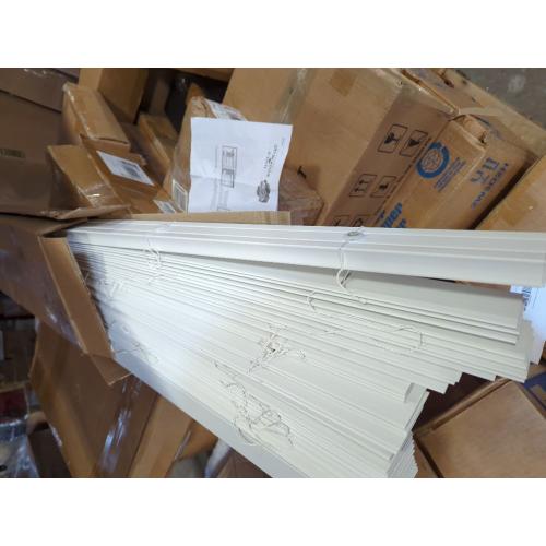 LOTUS & WINDOWARE 2 Faux Wood Blind, 59 W x 72 H, White Wood Grain Textured Finish