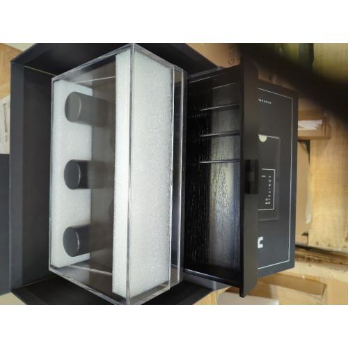 Holme & Hadfield Premium 5-Slot Wooden Watch Display Case – Handcrafted Men’s Watch Box with Accessory Drawer, Hinged Cover, Leather Lining – Birthday Gift for Collectors – Luxury Built to Last