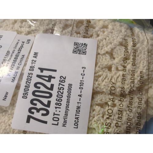 kilofly Crochet Cotton Lace Placemats Doilies 4pc, Oval, Beige, 7.8 x 14 inch