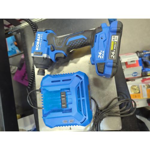 Kobalt 24-volt 1/4-in Brushless Cordless Impact Driver (Battery Included and Charger Included)