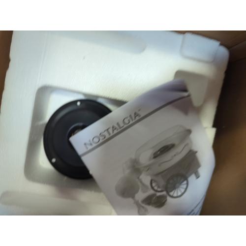 Nostalgia Vintage Hard and Sugar Free Candy Countertop Cotton Candy Maker, Includes 2 Reusable Cones And Sugar Scoop – Pink