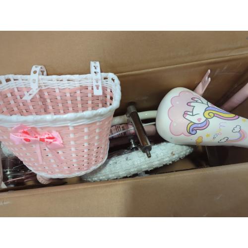 Princess Style Girls Bike with Basket for 2-13 Years Old Kids and Toddlers, 12 14 16 18 Inch Bicycle for Children with Training Wheels and Streamers, 20 Inch with Kickstand, Multiple Colors