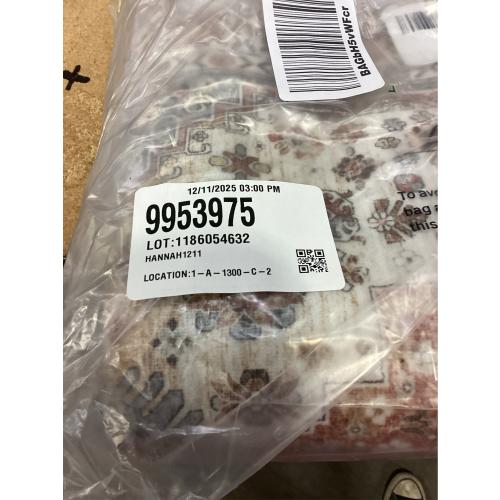 Runner Rug 2x8 Runners for Hallways Non Slip Washable, Vintage Hallway Runner Rugs for Living Room, Low Pile Soft Hallway Rug for Kitchen Bedroom Laundry Room Rug(Orange,2'x8')