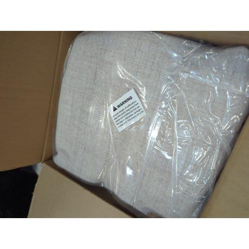 AJAZZ 100% Blackout Magnetic Door Curtain Patio Door Curtain Invisible Folding Door for Bedroom Living Room Accordion Doorway Sets Included Tracks (1 Pack, 72W x 79 L, White)