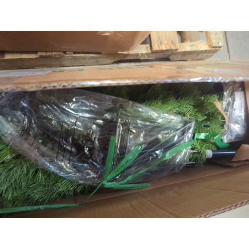 National Tree Co. Downswept Douglas Fir Hinged 4 1/2 Foot Pre-Lit Fir Christmas Tree