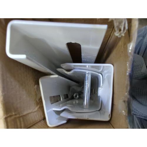 White DuctlessAire Outdoor Wall Bracket - Mini Split Mounting Bracket - Ductless Air Conditioner Wall Mount - Mini Split AC/Heating System Accessories for Window AC, HVAC, Heat Pump & More (9000-36000 BTU)