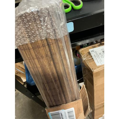 LazBlinds Cordless Bamboo Roman Shades, Privacy Blinds for Interior Windows, Room Darkening Roll Up Bamboo Blinds for Home & Patio, 30 W x 64 H, Highfield Teak