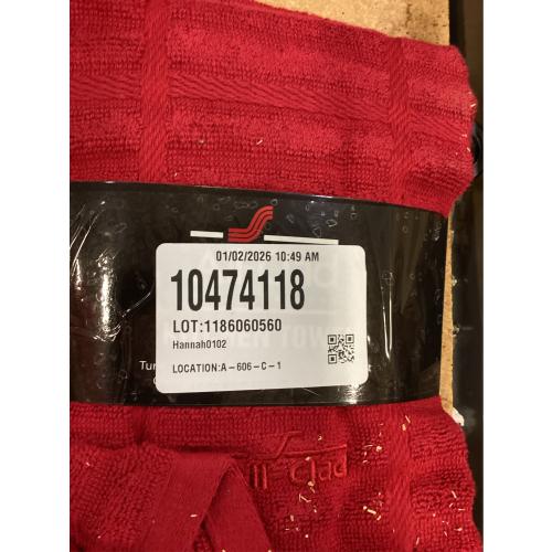 All-Clad Solid Kitchen Towel: Highly Absorbent, Super Soft Long Lasting - 100% Cotton, 17x30 Tea Towel for Cleaning & Drying Dishes, Pans, Glassware, or Countertops, (2Pack), Chili
