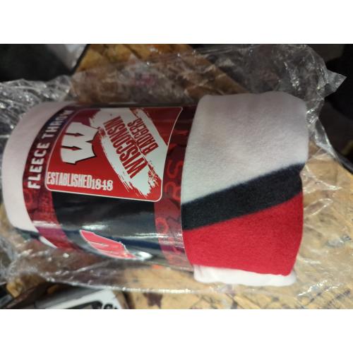 NCAA Wisconsin Badgers 50 X 60 Fleece Throw