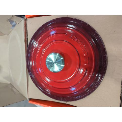 Cerise Le Creuset Enameled Cast Iron Signature Round Dutch Oven, Cerise
