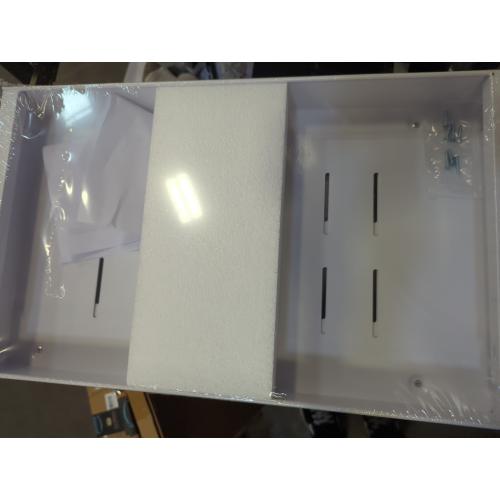 Expandable Cabinet Organizer - Quiet Sliding Pull Out Shelves 12.6-20.5 for Kitchen (White)