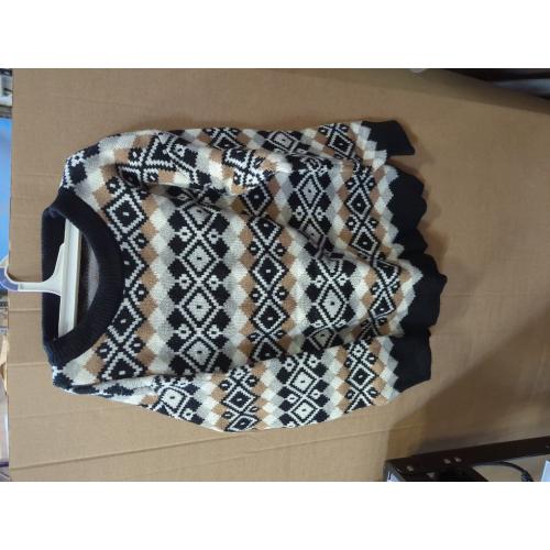 One size ..Xingfenly Autumn Winter Sweaters Women Thicken Knitwear Oversized Sweater Striped Top Female