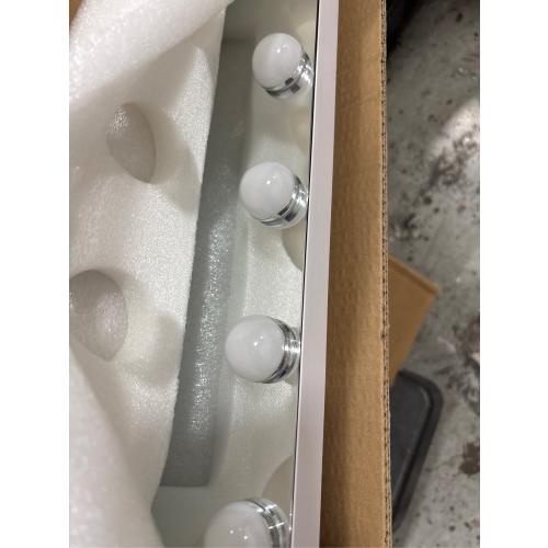 Hollywood Vanity Mirror with Lights, Tabletop Makeup Mirror with 20 Dimmable LED Bulbs, 3 Color Lighting Modes, Vanity Mirror for Bedroom, Touch Control, Tabletop or Wall-Mounted, White