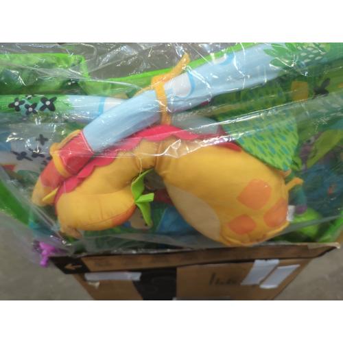 Fisher-Price Baby Playmat Rainforest Music & Lights Deluxe Gym with 10  Activities & Toys for Developmental Play for Newborns Ages 0  Months