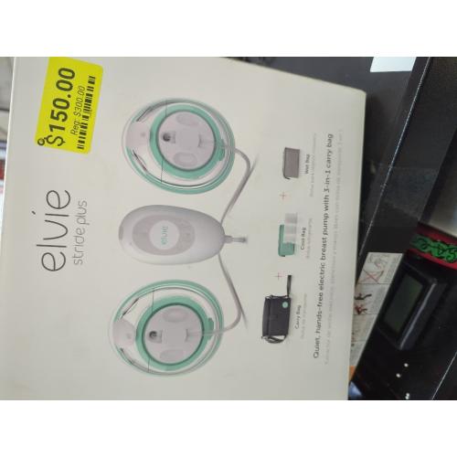 Elvie Stride Hospital-Grade, App-Controlled Breast Pump - Hands-Free, Wearable, Ultra-Quiet & Electric with 2-Modes, 10-Settings & 5oz Capacity per Cup
