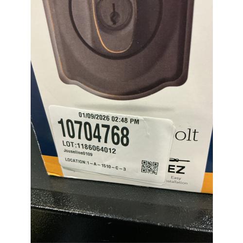 Schlage BE365 V CAM 716 Camelot Keypad Deadbolt, Electronic Keyless Entry Lock, Aged Bronze