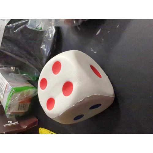 3.1 inch Foam Dice Stress Ball with Dots 6 Sided,Dices Squishies Toys to Get Your Lucky Numbers for Kids,Teenagers,Adults Board Games Relieve Anxiety