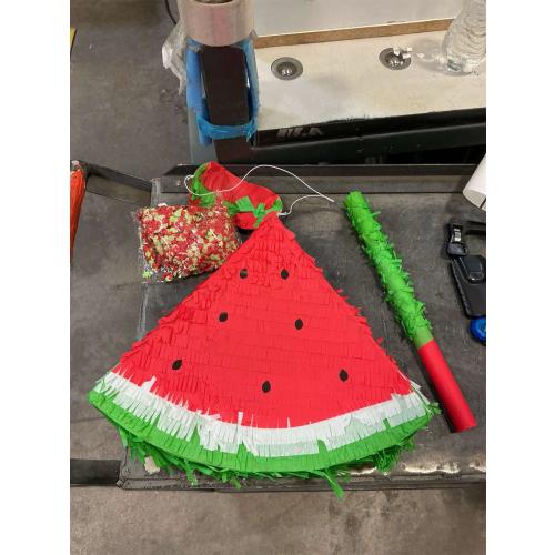 Sratte Watermelon Piñata Fruit Summer Theme Includes Stick Blindfold Confetti Small Fruit Piñata Birthday Party Decorations for Fiestas Summer Tropical Party Supplies Carnival Game