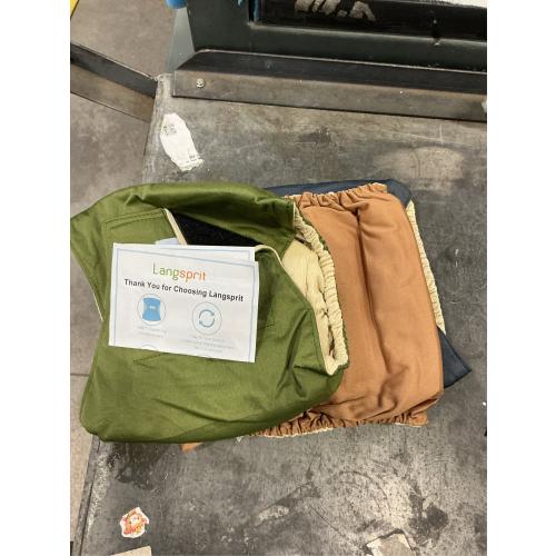 Langsprit Male Belly Bands for Dogs (Pack of 3) - High Absorbing Dog Wraps Male Washable - Reusable Small Doggy Doggie Puppy Dog Diapers M Size ColorZLH