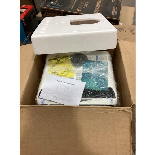 EUHOMY Countertop Dishwasher Portable with 6 Programs, 5L Built-in Water Tank for Apartments & RV, 167℉ High-Temp, No Hookup Needed, Mini Dishwasher with Baby Care, Air Dry/Quick/ECO/Fruit/Normal Mode