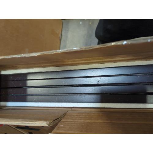 Wooden Dog Gate Freestanding Foldable 4 Panel Pet Gates Extra Wide Dog Gates for Indoor Doorways Stairs 24in Height Support Feet Included