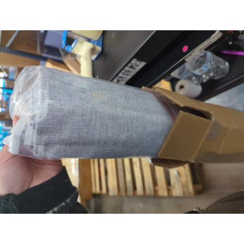 LazBlinds No Drill Roman Shades for Windows, Cordless Blackout Window Shades with UV Protection, Polyester Fabric for Bedroom & Living Room, 34 W x 64 H, Grey