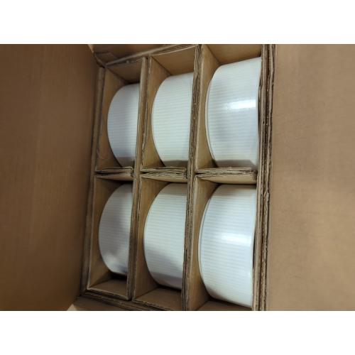 famiware Star Cereal Bowl Set, Soup Bowls Set of 6, Double Reactive Glaze, Stackable, 23oz Deep Bowls Suitable for Cereal, Popcorn, Oatmeal, Dessert - Dishwasher and Microwave Safe, Matte White