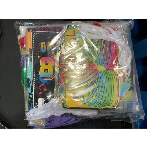 80s Party Decorations 90s Theme Birthday Party Decorations 80s Party Supplies with Back To The 80's Backdrop Tablecloth HAPPY BIRTHDAY Bannner Radio Boombox and Mobile Phone Balloon Arch Kit