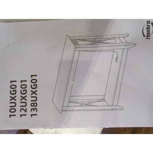 HOOBRO Console Table with Power Socket, Narrow Entryway Table with Outlets and USB Ports Brown