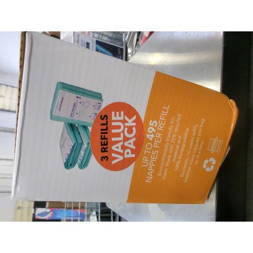 Korbell Nappy Disposal Bin Liners - Standard (16 Litre) - 3 Refills Value Pack