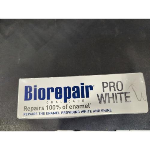 1- pro white- Biorepair: Whitening Toothpaste with microRepair * 2.5 Fluid Ounce (75ml) Tubes ) * [ Italian Import ]