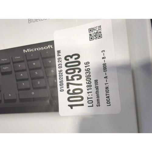 Microsoft QSZ-00001 Microsoft Bluetooth Keyboard - Wireless Connectivity - Bluetooth - 32.81 ft. - Black -