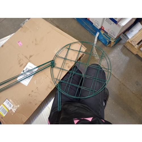 6 Pack 16 x 24 Inch Peony Cages and Supports Grow Through Plant Grid Support,Metal Plant Brace Support Peony Rings Hoops for Outdoor Plants Vegetables,Rose,Tomato,Orchids