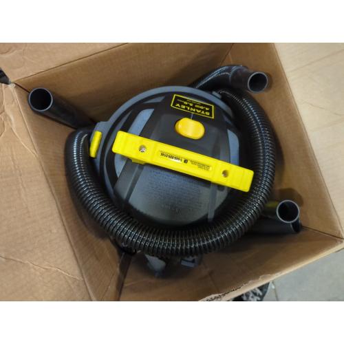 STANLEY Wet/Dry Vacuum SL18115, Stainless Steel Tank, 5 Gallon 4HP Shop Vacuum, Portable Style Ideal for Home/Shop/Jobsite Dust Collection Job with Vacuum Attachments, Silver Yellow