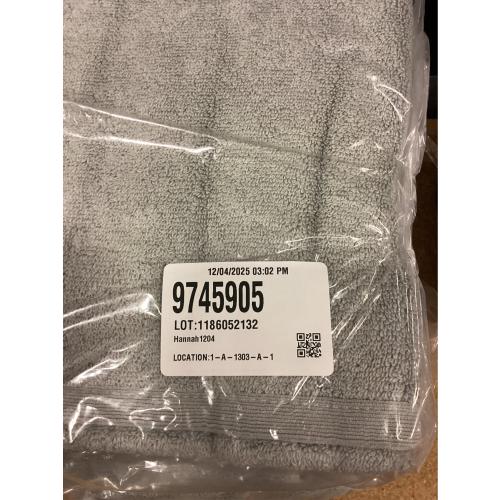 Haven Organic Cotton Terry Bath Towel in Harbor Mist Grey 3 PACK