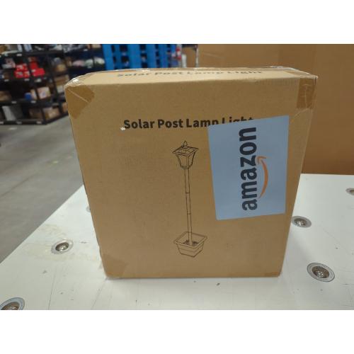 72 Solar Outdoor Light with Planter,Waterproof Solar Post Lamp Ligts, Garden Lights for Backyard, Pathway, Patio,Lawn, Driveway Decor